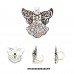 Scarf Ring - Rhinestone Paved Angel Charm - SR-OG00085ASCRY